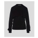 Mikina Karl Lagerfeld Bow & Ruffle Sweatshirt Čierna
