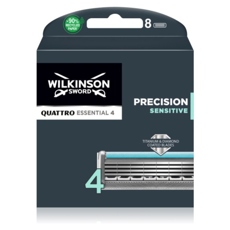 Wilkinson Sword Quattro Titanium Sensitive náhradné hlavice