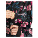 Čierna dámska kvetovaná softshellová bunda Meatfly Zaja