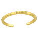 OLIVIE Strieborný prsteň na nohu GOLD 5787