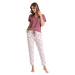 LEVEZA (M-Max) Dámske pyžamo Jami1436 1-bordová