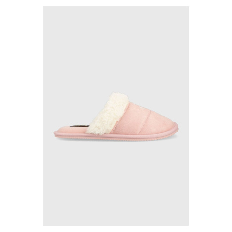 Papuče Polo Ralph Lauren Kelcie ružová farba, RF103595