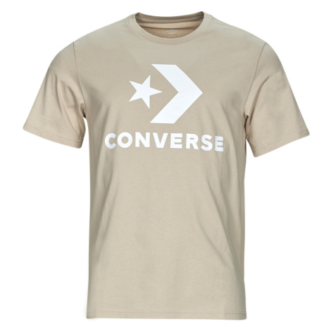 Converse  GO-TO STAR CHEVRON LOGO  Tričká s krátkym rukávom Béžová