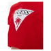Guess Tričko Logo E02I01 JA914 Červená Boxy Fit