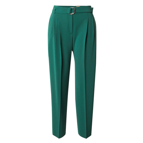 BOSS Plisované nohavice 'Tapiah'  smaragdová Hugo Boss
