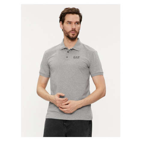 EA7 Emporio Armani Polokošeľa 3DPF16 PJ03Z 3905 Sivá Regular Fit