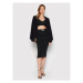 Versace Jeans Couture Puzdrová sukňa 73HAEM29 Čierna Slim Fit