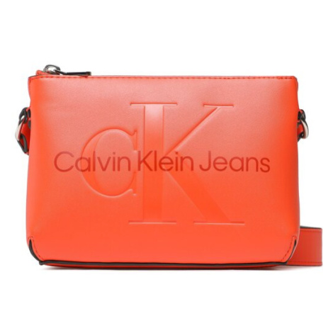 Calvin Klein Jeans Kabelka Sculpted Camera Pouch21 Mono K60K610681 Červená