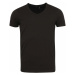 Čierne tričko s véčkovým výstrihom Jack & Jones Basic