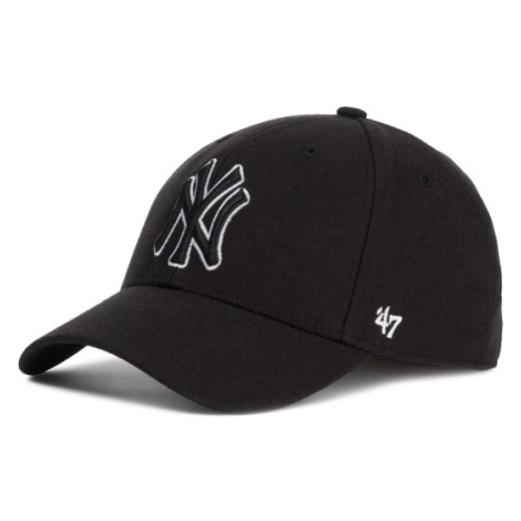 47 Brand Šiltovka New York Yankees B-MVPSP17WBP-BKC Čierna