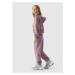 Dievčenské tepláky 4F JUNIOR TROUSERS-JWAW24TTROF754-51S-VIOLET