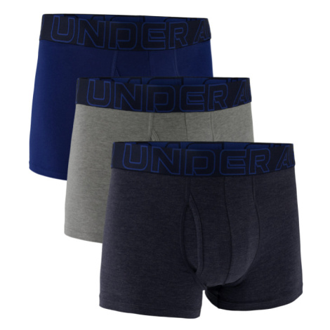 UNDER ARMOUR-M UA Perf Cotton 3in-NVY Modrá
