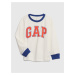 Modro-biele chlapčenské tričko GAP