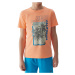 Chlapčenské tričko s krátkym rukávom 4F JUNIOR TSHIRT-4FJWSS24TTSHM1137-70N-ORANGE NEON