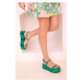Soho Women's Green Sandals 17872