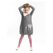 mshb&g Shawl Collar Cat Pocket Girl Dress