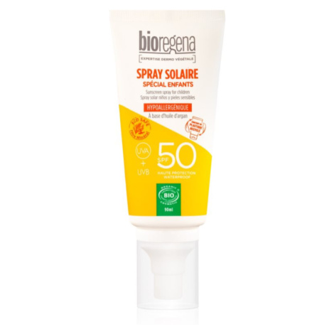 Bioregena Spray Solaire ochranná starostlivosť pred slnečným žiarením pre deti SPF 50