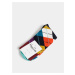 Hnedo-horčicové vzorované ponožky Happy Socks Argyle