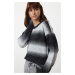 Trendyol Ecru Soft Textured Color Block Knitwear Sweater