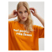 Oranžové dámske oversize tričko Noisy May Ida