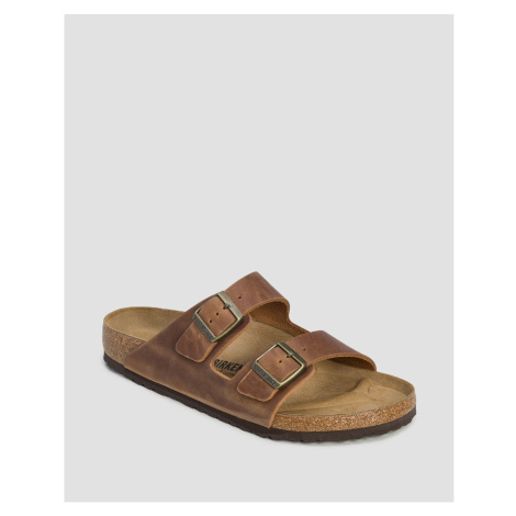 Pánske Hnedé šľapky Birkenstock Arizona Regular