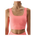 Dámska tréningová športová podprsenka 4F SLEEVELESS-4FWSS24TSLEF072-63N-CORAL NEON