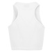 Urban Classics Ladies Cropped Rib Top white