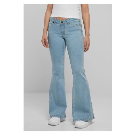 Women's bell bottoms jeans - blue Urban Classics