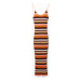 Desigual Letné šaty 23SWVF11 Oranžová Slim Fit