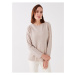 LC Waikiki Crew Neck Self-Patterned Long Sleeve Women's Knitwear Sweater