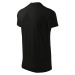 Malfini Heavy V-neck Unisex tričko 111 čierna