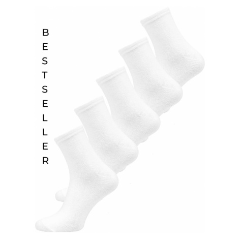 Biele pánske ponožky Bolf X10162-5P 5KS
