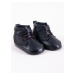 Yoclub Detské chlapčenské topánky OBO-0201C-3400 Black 6-12 měsíců