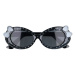 Sunmania Čierno-biele bodkované slnečné okuliare pre deti &quot;Sweet&quot; 411489440