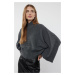 Trendyol Anthracite Crop Basic Hair Knitted Sweater