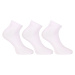 3PACK Socks Nedeto Low Bamboo White