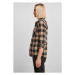 Urban Classics Ladies Turnup Checked Flanell Shirt black/softtaupe