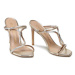 Stuart Weitzman Šľapky Woven Knot 100 Sanda SA620 Zlatá