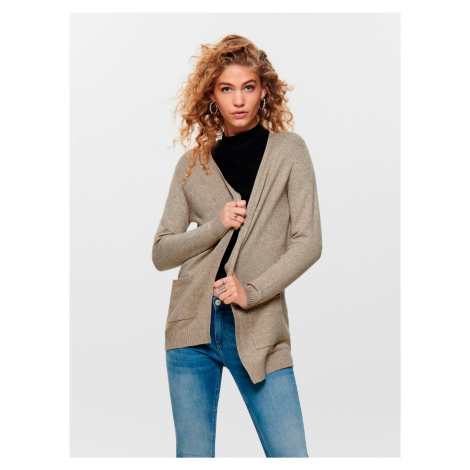 Beige cardigan with pockets ONLY Lesly - Women