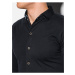 Čierna pánska košeľa Ombre Clothing K540