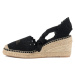 Espadrilky Karl Lagerfeld Kamini Mid Ankle Tie Cut-Out Čierna