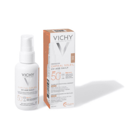 VICHY Capital soleil UV-age daily tónovaný fluid SPF50+ 40 ml