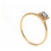 Zlatý dámsky prsteň SAMANTA blue