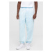 Towel washed sweatpants balticblue