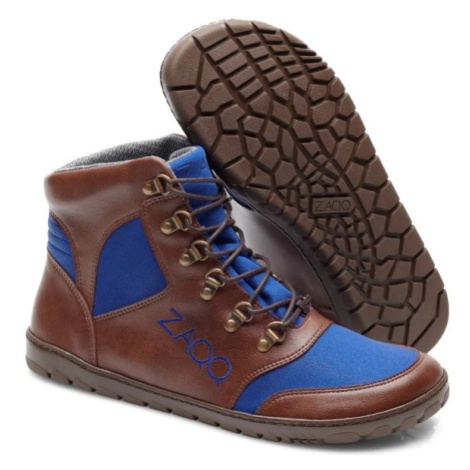 Barefoot outdoorová obuv Zaqq - Hiqe Brown blue