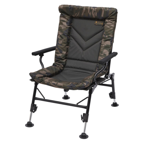 Prologic kreslo avenger comfort camo chair w/armrests covers