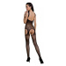 Passion ECO BS005 black - Bodystocking Farba: Čierna