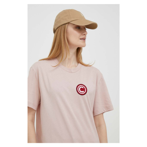 Bavlnené tričko Colmar ružová farba