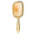 Janeke Gold Line Hairbrush with Mirror kefa na vlasy so zrkadielkom 21,5 x 9 cm