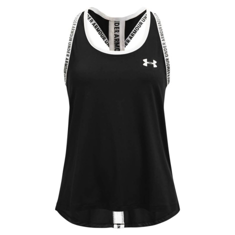 Children's tank top Under Armour Knockout Tank - black